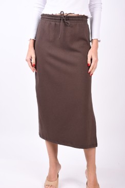 Fusta Only Onlcathy Long Chocolate Brown
